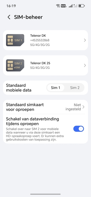 Uw eSIM is nu geactiveerd