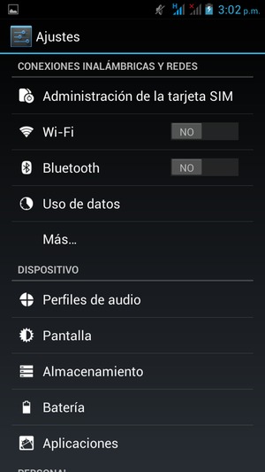 Seleccione Wi-Fi