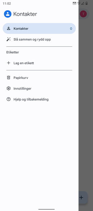 Velg Innstillinger