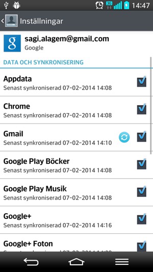 Tryck på Meny-knappen