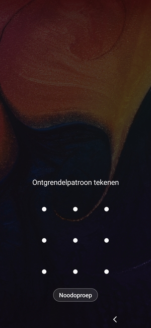 Uw telefoon is nu beveiligd met een schermvergrendeling