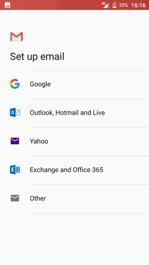 Select Outlook, Hotmail and Live