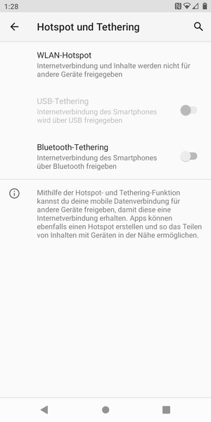 Wählen Sie WLAN-Hotspot