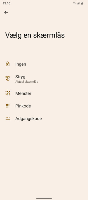 Vælg Mønster