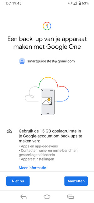 Selecteer Aanzetten