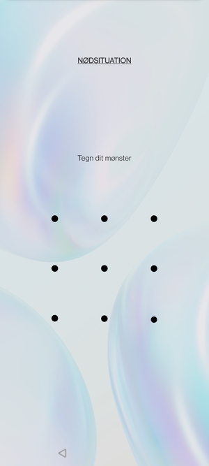 Din telefon er nu sikret med en skærmlås