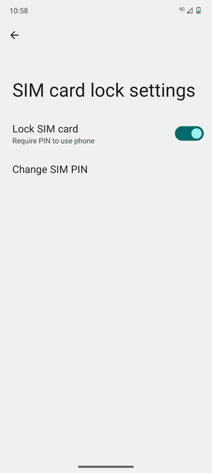 Select Change SIM PIN