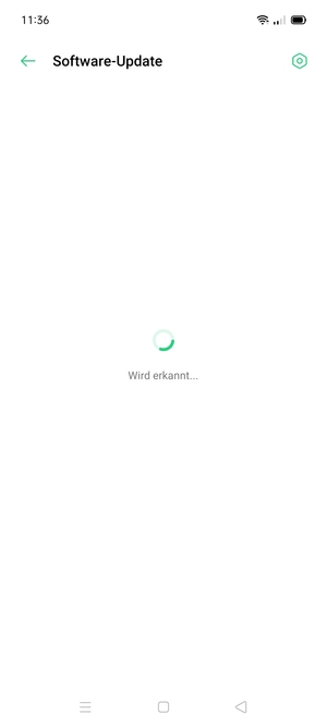 Warten Sie, bis die Suche abgeschlossen ist
