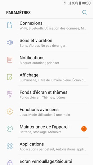 Sélectionnez Connexions