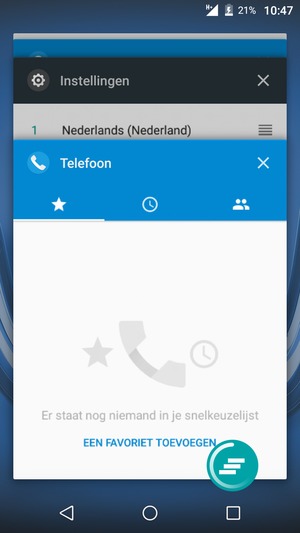 Selecteer het Verwijderen-pictogram om alle actieve apps te sluiten