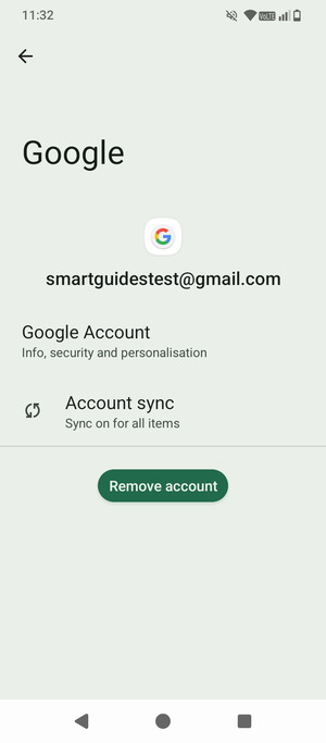 Select Account sync