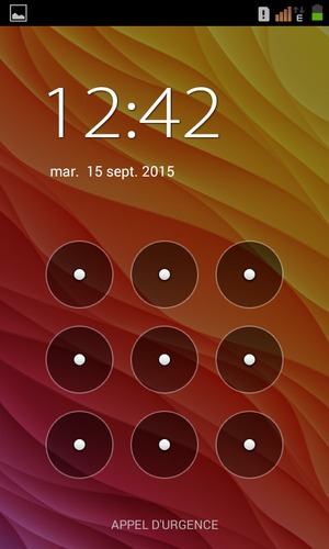 Votre téléphone est maintenant sécurisé par un écran de verrouillage