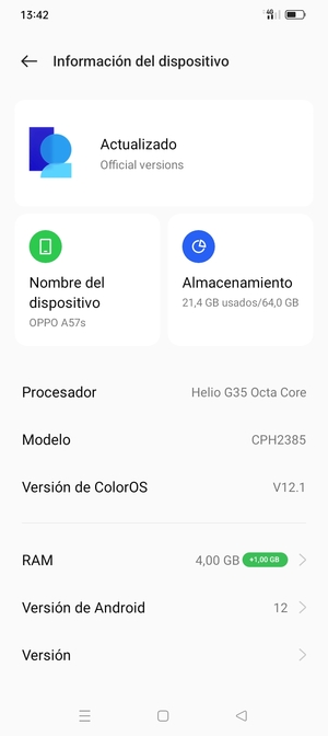 Seleccione Actualización de software