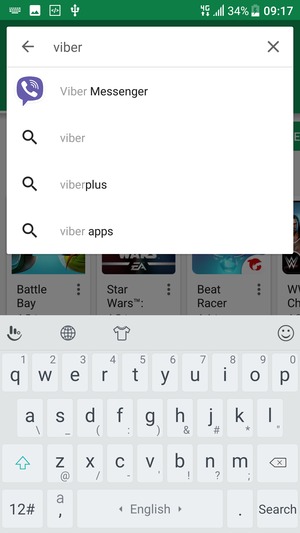 Enter the app name and select Search