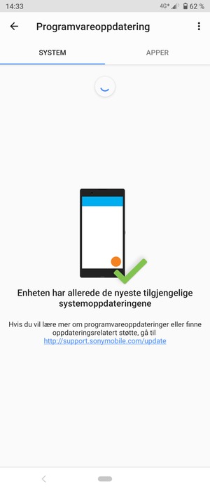 Vent til søket er ferdig