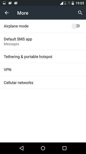 Select Tethering & portable hotspot
