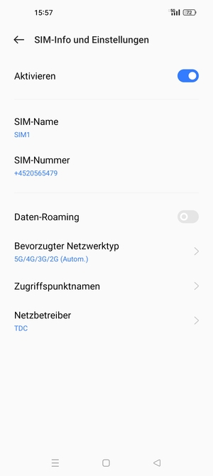 Wählen Sie Zugriffspunktname