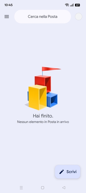 Il tuo Gmail è pronto per l'uso