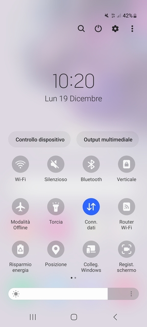 Seleziona Silenzioso per passare nuovamente alla modalità con suono