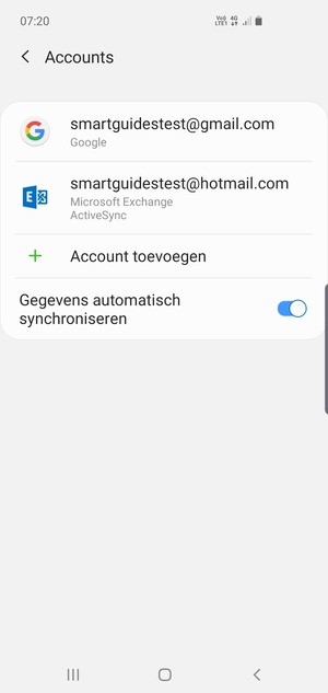 Selecteer uw Google-account