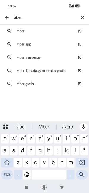 Introduzca el nombre de la aplicación y seleccione Buscar