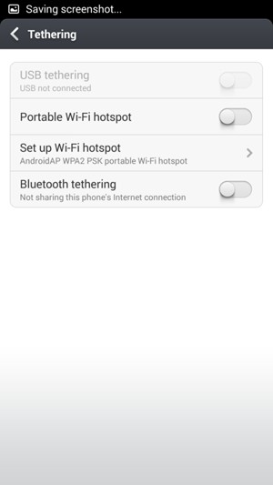 Select Set up Wi-Fi hotspot