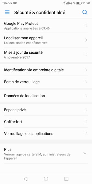 Sélectionnez Plus