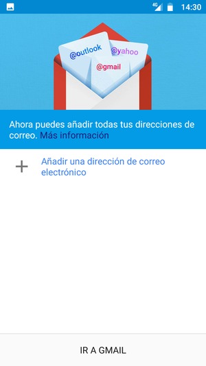 Seleccione Añadir una dirección de correo electrónico