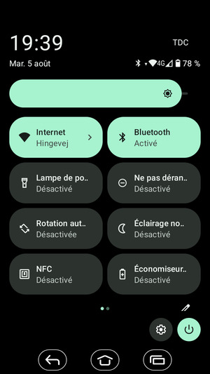 Sélectionnez Internet