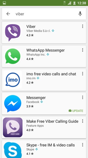 Select the app