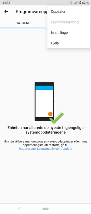 Velg Oppdater