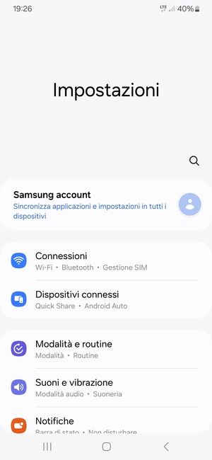 Seleziona Connessioni