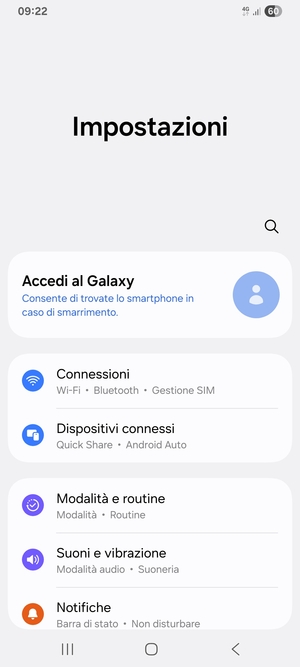 Seleziona Connessioni