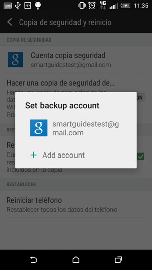 Seleccione su cuenta
