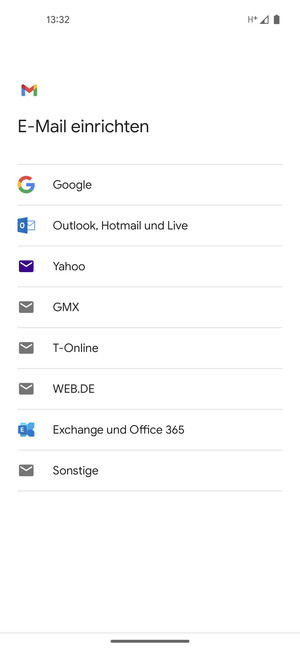Wählen Sie Exchange und Office 365