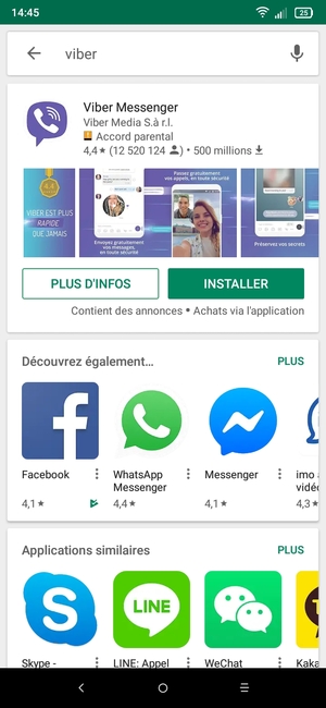 Sélectionnez l'appli