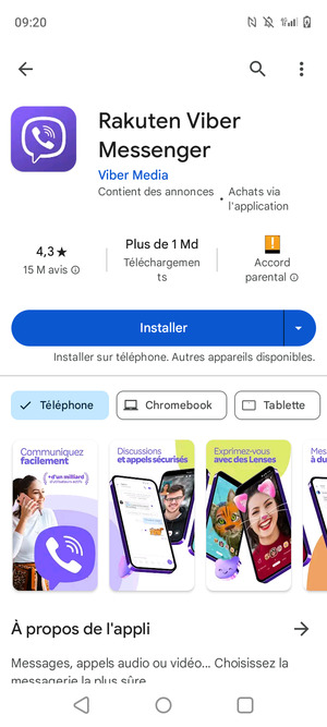 Sélectionnez Installer