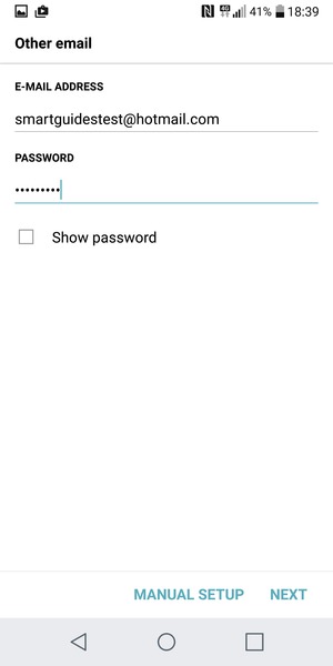 Enter your Email address and Password. Select NEXT