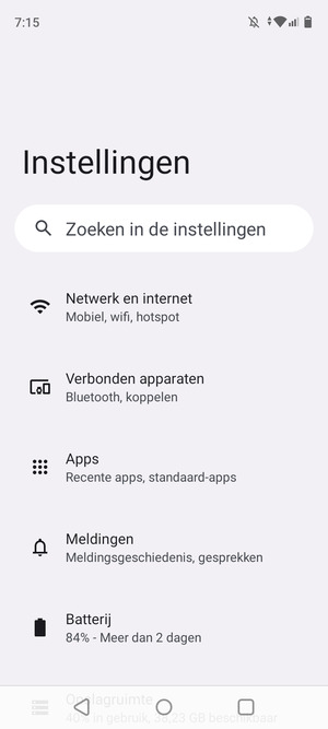 Selecteer Netwerk en internet