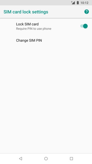 Select Change SIM PIN