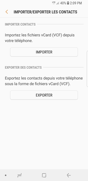 Sélectionnez IMPORTER