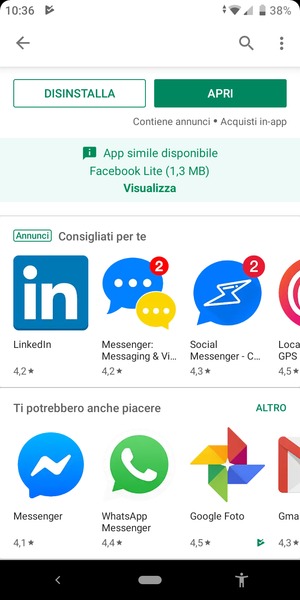 Seleziona APRI