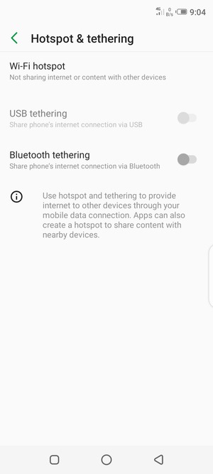 Select Wi-Fi hotspot