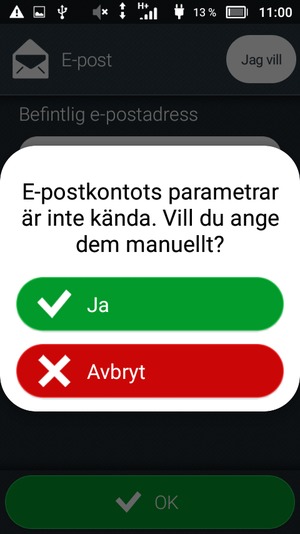 Välj Ja