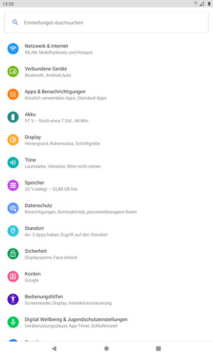 Wählen Sie Netzwerk & Internet