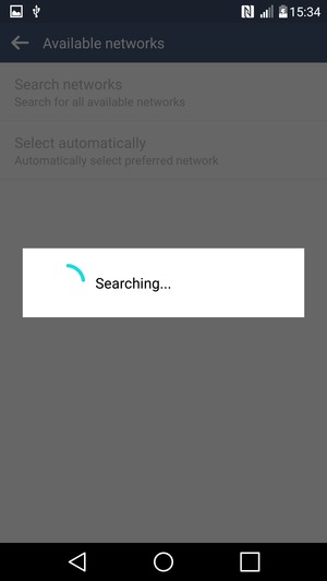 Wait for the search to finish