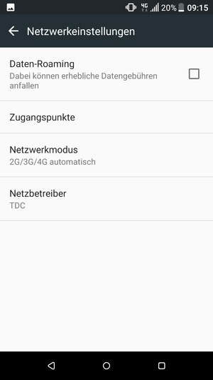 Wählen Sie Zugangspunkte