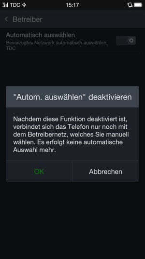 Wählen Sie OK