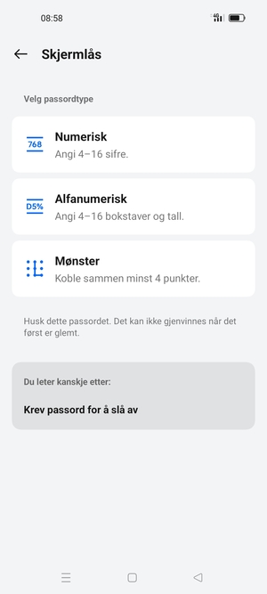 Velg Mønster