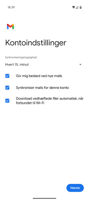 Vælg Næste